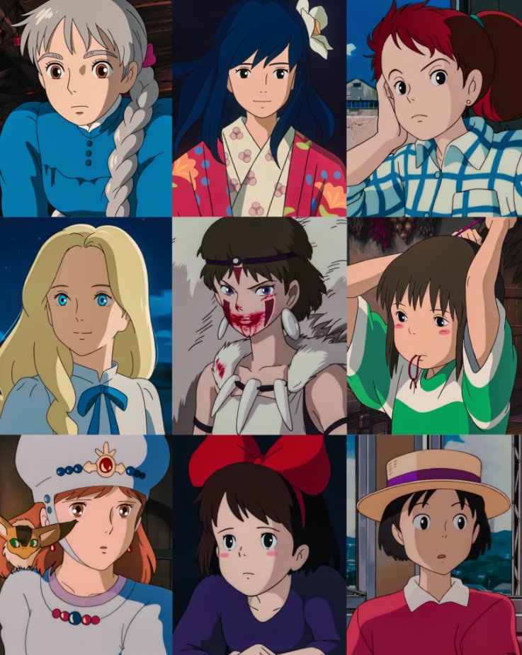anime_'s tweet image. Who is your favorite Ghibli Girl?