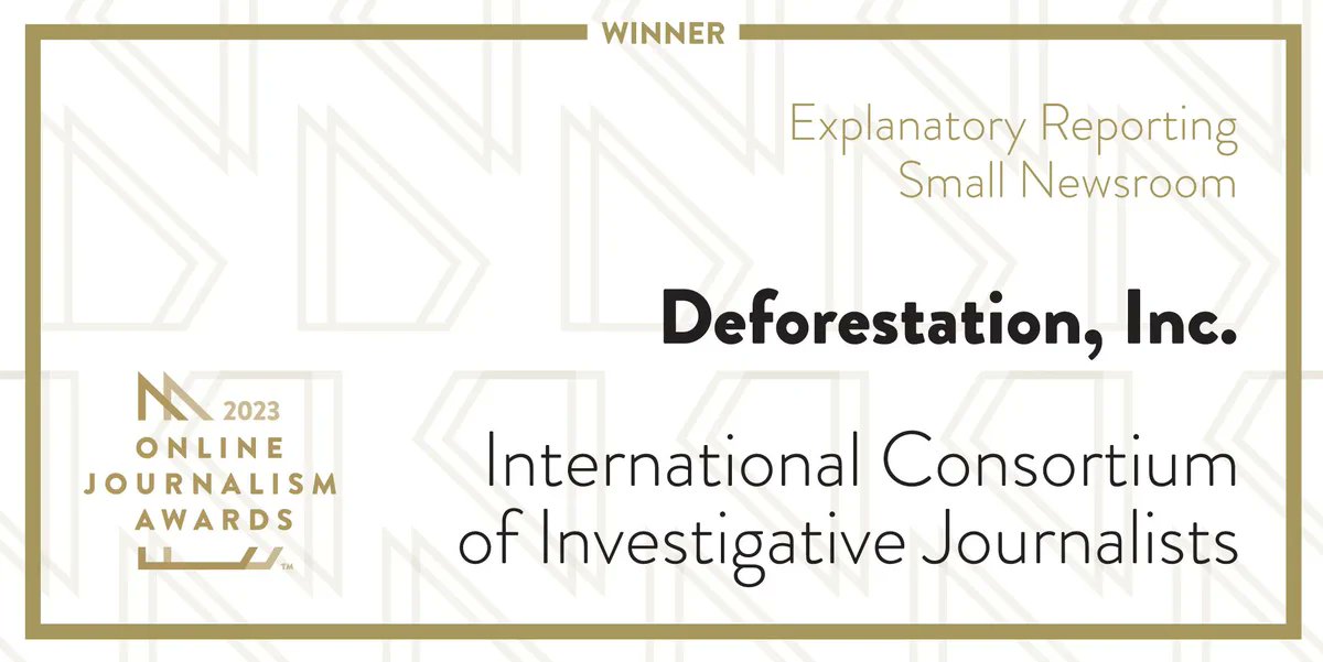 🏆Nasza praca jest widoczna! Międzynarodowe śledztwo @ICIJorg, w które byliśmy zaangażowani, zdobyło nagrodę @ONA w kategorii Explanatory Reporting. Ujawniliśmy w nim wady globalnego systemu mającego na celu zapobieganie wylesianiu, o czym więcej: frontstory.pl/certyfikat-wyc…