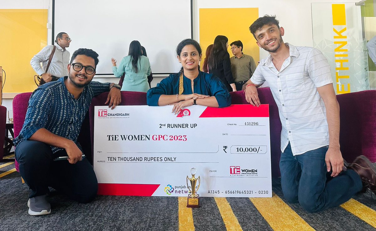 iisermtbi's tweet photo. Kudos to team Salvation Healthcare Pvt. Ltd.!

We are delighted to congratulate Team Salvation Healthcare Pvt Ltd for securing Runner up position in TiE Women GPC Chapter Finals held on Tues, Aug 29, 2023 at AIC ISB Mohali.

#iisermtbi #iisermohali #startups #startupindia https://t.co/BWb2kguN51