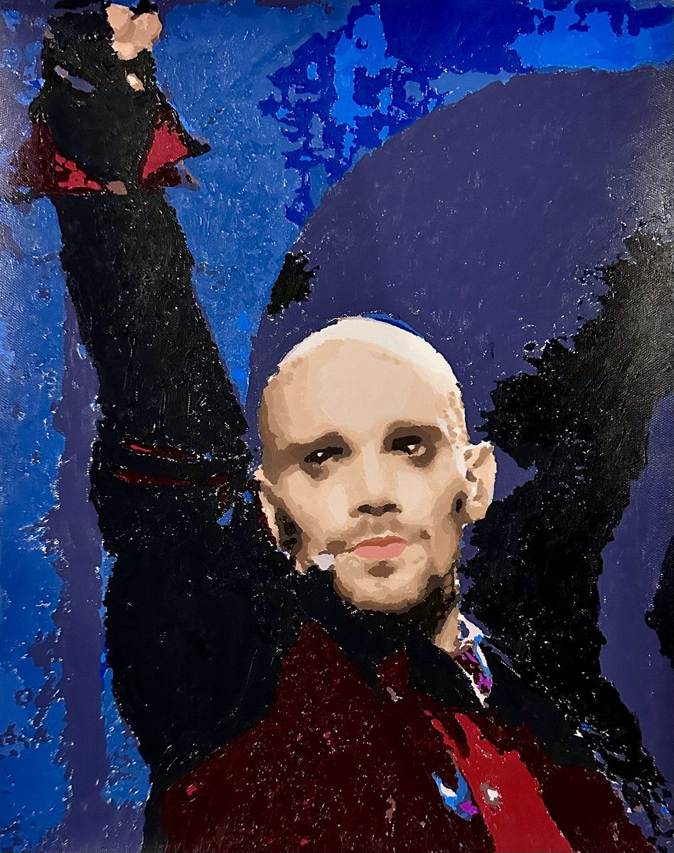 Gregodeck's tweet photo. Quand en tournée Chinoise de on t’offre une vraie peinture pas faite par une intelligence artificielle ☺️ Merci 🙏🏻
#peinture #tableau #chinatour #romeoetjuliette #tybalt #gregorydeck https://t.co/M9taXm4Q63