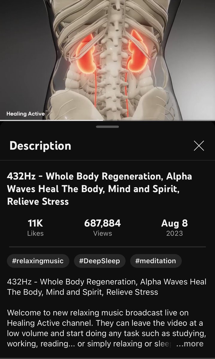 Currently listening for healing and body regeneration to 
432Hz - Whole Body Regeneration, Alpha Waves Heal The Body, Mind and Spi... youtube.com/live/PCPzekNv5… 

#NeverBrokenBeyondRepair 
#selfcare #HealingVibrations #ForeverYoung