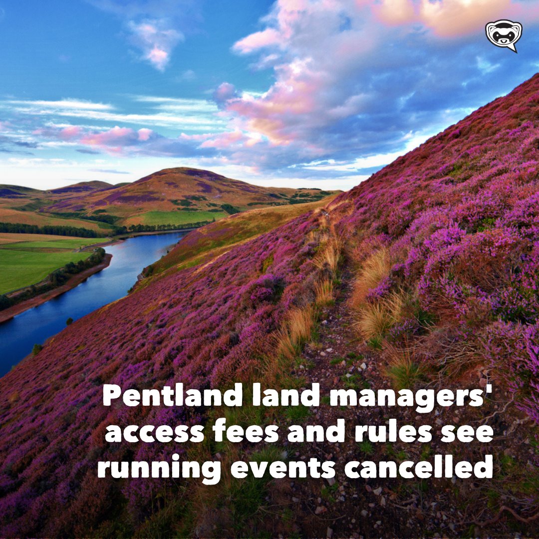 🔴 NEW: Outdoor events popular for decades in the Pentland Hills have been cancelled this year due to new restrictions and price demands from a secretive land manager’s group and the Ministry of Defence. Read the full story: bit.ly/45Y7kSl?utm_so…