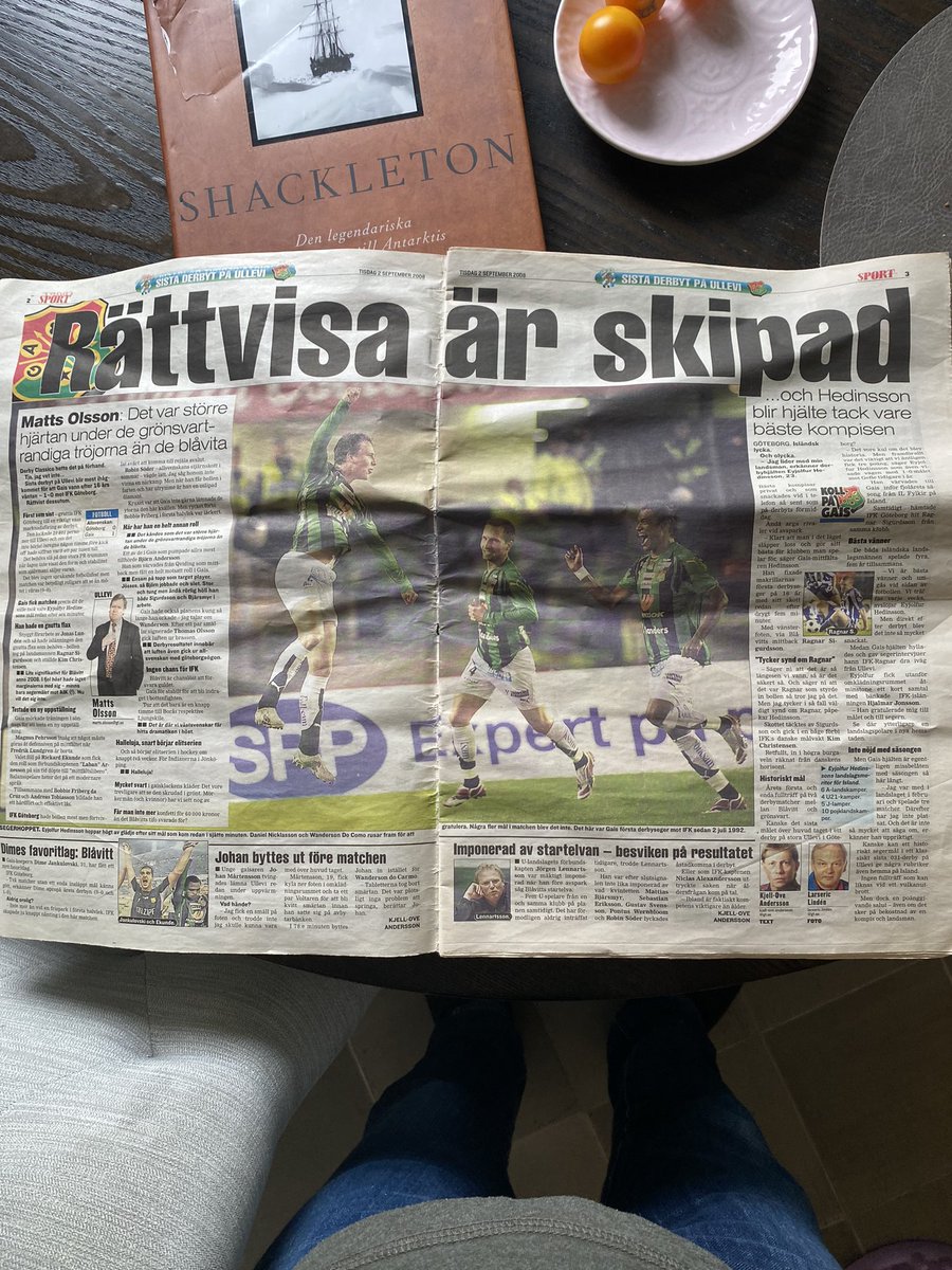 fruktjohan's tweet image. Hittade en sportbilaga i förrådet. Nästan på årsdagen.