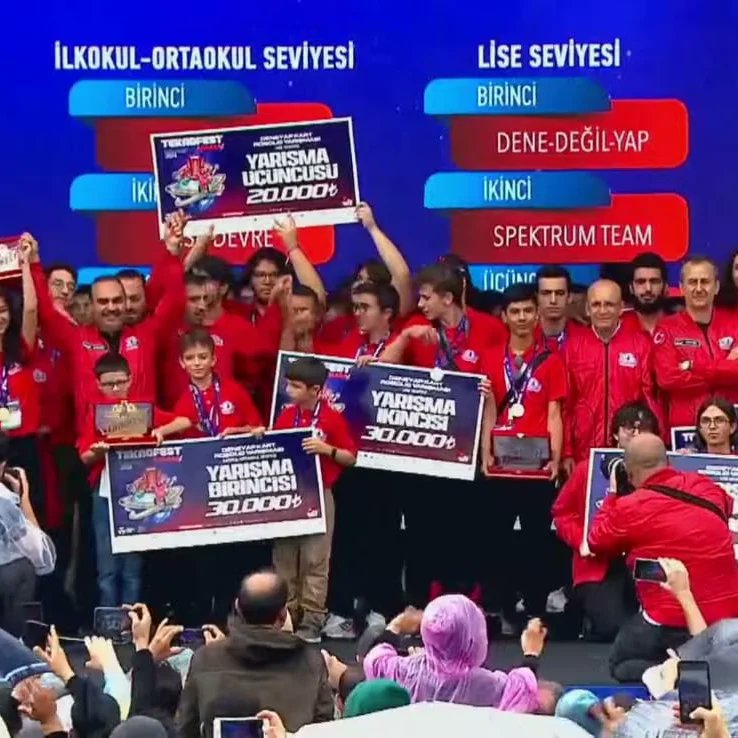 IEL1884MEB's tweet photo. Teknofest'23 Festivalinde bu yıl ilk defa gerçekleştirilen "Deneyap Kart Robolig" yarışmasında Robotik Kulübü öğrencilerimiz Ömer Hasanov, İbrahim Metin Dönmez, Efe Bilgin ve Eren Okumuş 'tan oluşan takımımız 1. olmuştur. +++ https://t.co/JXmoU3Xw1F