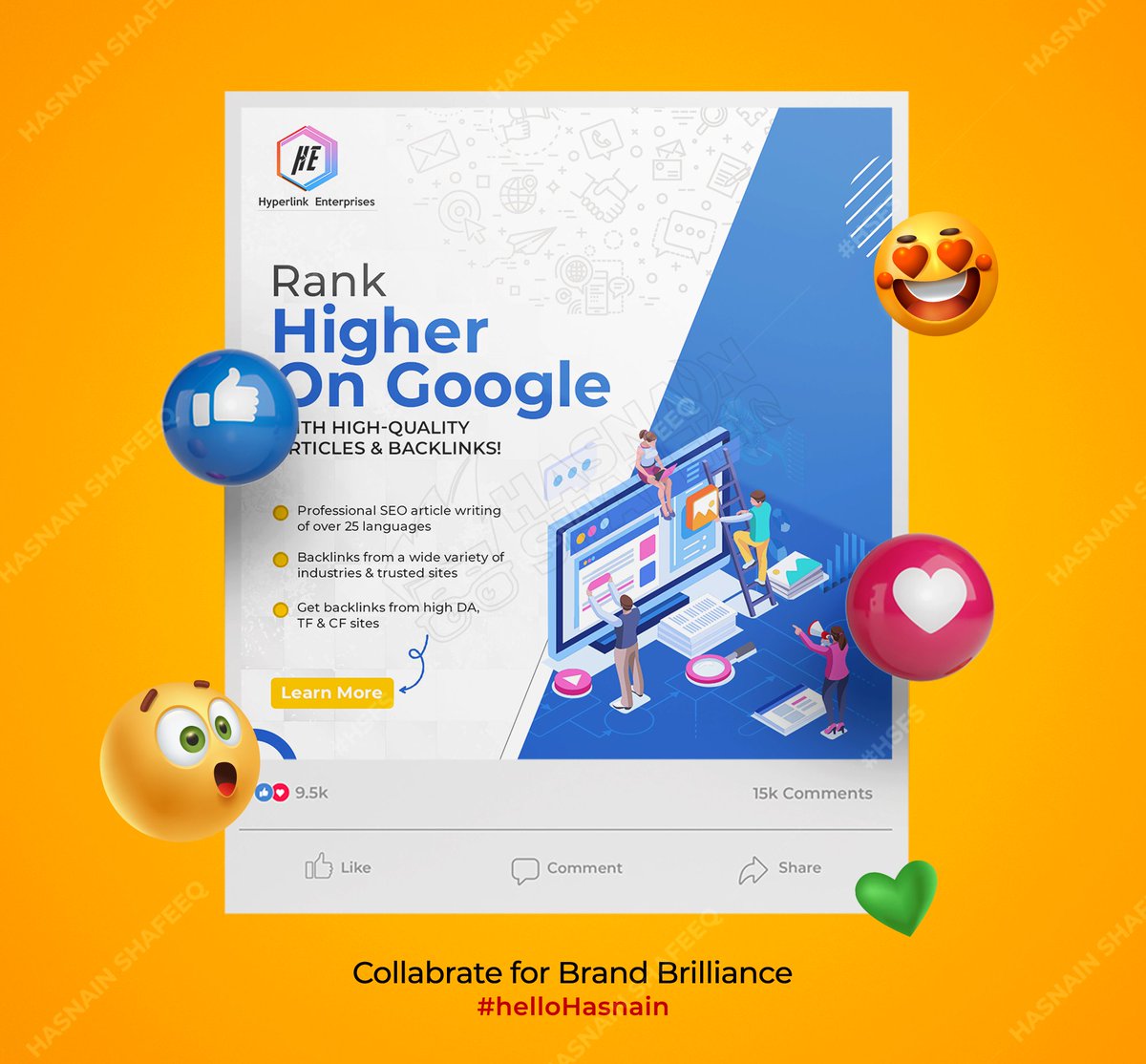 hasnainshafeeq7's tweet image. Flashback to a captivating social media post for Hyperlink Enterprises! 🎨✨
#hasnainshafeeq #hellohasnain #designthrowback #graphicdesign #creativity #designinspiration #creativethinking #socialmediagraphics #brandidentity #uxdesign #uidesign #typography #colorpalette