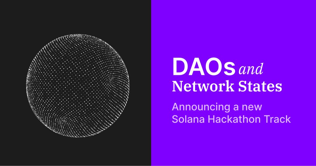 Network States on Solana

TLDR: We have a new track devoted to DAOs and Network States at the upcoming Solana Hackathon. If you’re building a new or existing crypto community, or building tools for one, we invite you to enter at solana.com/hyperdrive

<a href="/balajis/">Balaji</a> &amp; I wrote a