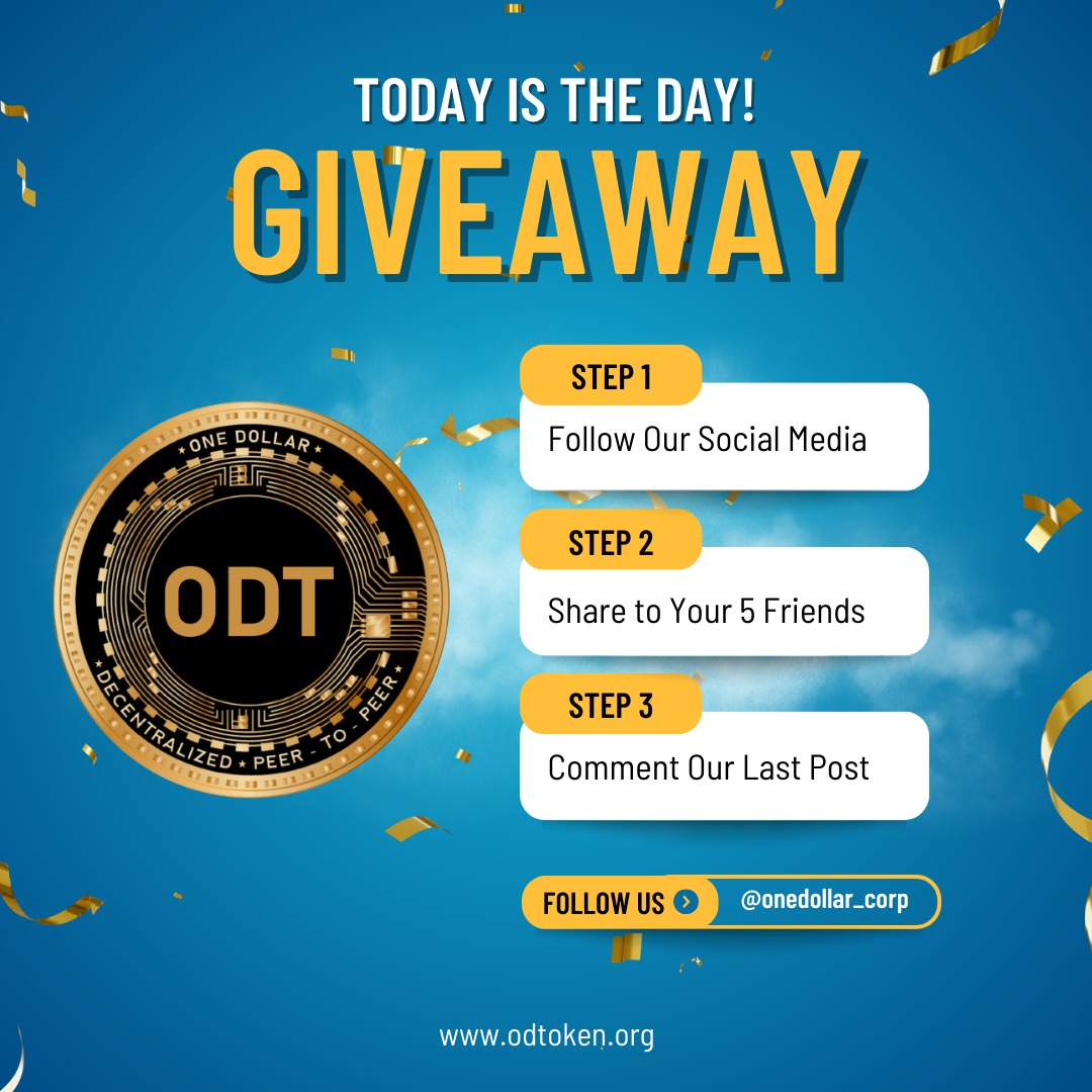 onedollar_corp's tweet photo. Giveaway time🤑📌
Step 1👉 like and follow
Step 2👉 Retwit and share 5 friends
Step 3👉 One Comment
@onedollar_corp #onedollar #rewit #Giveaway #onedollar #twitter https://t.co/bZKLa2XDwY