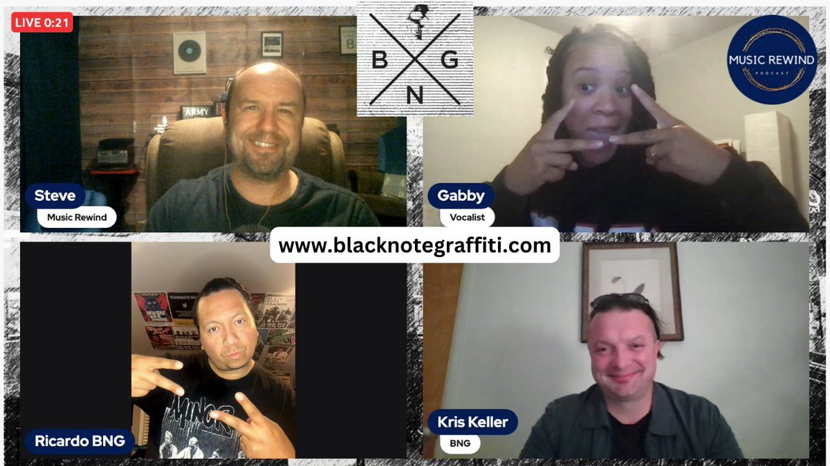 MusicRewindPod's tweet photo. I had a great time last night chatting rock band Black Note Graffiti.  We dove into the influences of the band to include Deftones, Refused, and many others. 

Look for their episode later this year. 

https://t.co/2d1vZZ8c1U 

#blacknotegraffiti #rock #music #podcast https://t.co/jnwBXinWQu