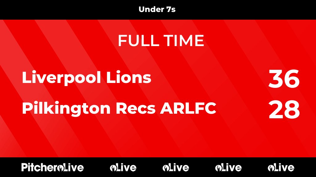FULL TIME: Liverpool Lions 36 - 28 Pilkington Recs ARLFC
#LIVPIL #Pitchero
pilkingtonrecs.org/teams/266067/m…