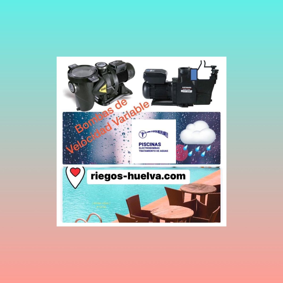 RiegosHuelva's tweet photo. /ºº!
veroño, una época muy singular!!
Otros matices, otras temperaturas y humedades .... aunque aún podemos seguir disfrutando!!!
#bombasvelocidadvariable

¿ Bombas de achique ? 
Ajusta el caudal que el filtro precisa y consegue ahorros del 84% en electricidad 
#filtracióneficaz https://t.co/mhj3Ksjn9Z