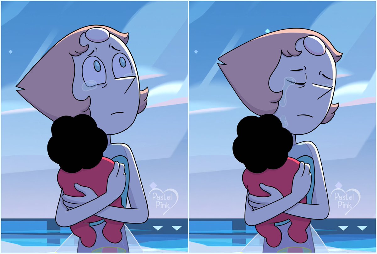 Pearl is struggling. Every day she resents that this had to happen. She can’t understand why Rose wanted this so much. “I miss you, Rose.” Rose is never coming back. Steven is all she has now. She holds him tighter. #Stevenuniverse #Pearl