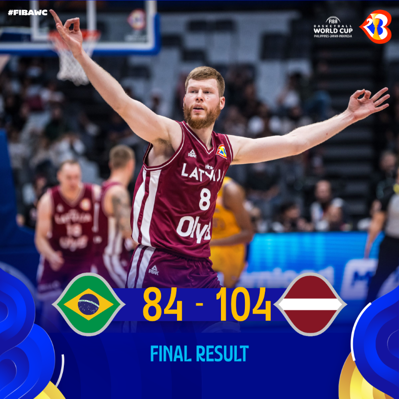 FIBAWC's tweet photo. Where will the story end? Latvia is heading to Manila &amp; the Final Phase! 🇱🇻

📊 Game report: https://t.co/2jQBWBfS4n

#FIBAWC x #WinForLatvia