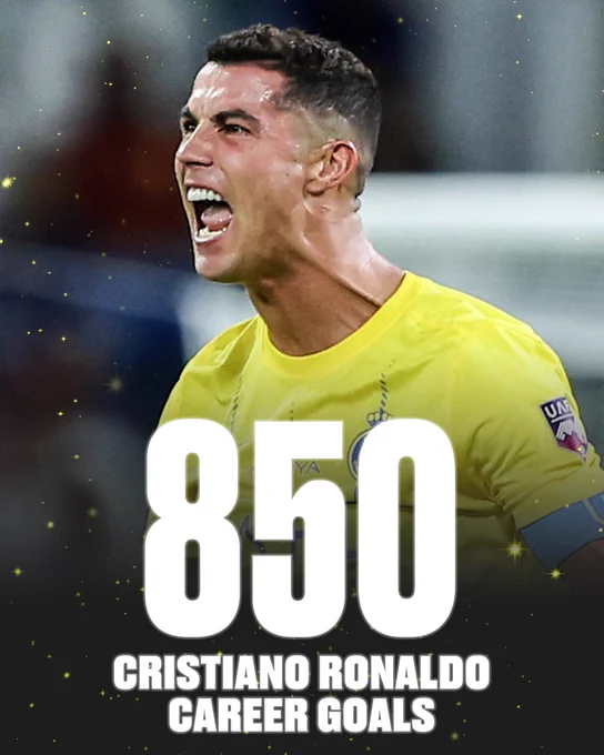 asistkolikk's tweet photo. 🫶 Cristiano Ronaldo, tarihte 8⃣5⃣0⃣ gole ulaşan ilk futbolcu oldu! https://t.co/CoeOeNwglL