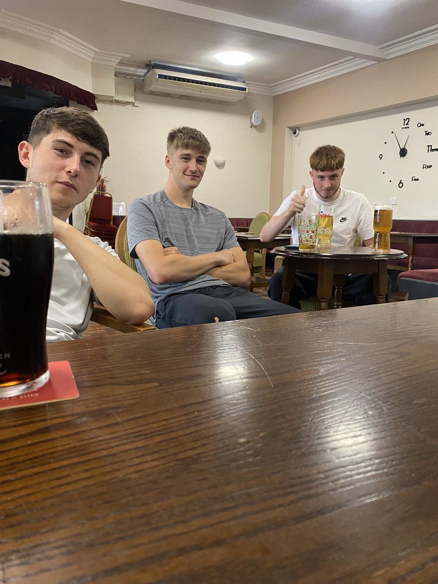 Dylan, Joe H and Sam celebrating our solid start to the season with a 5-2 win. Goals from Jacob, Jacob, Jake and Dylan secured the win.
