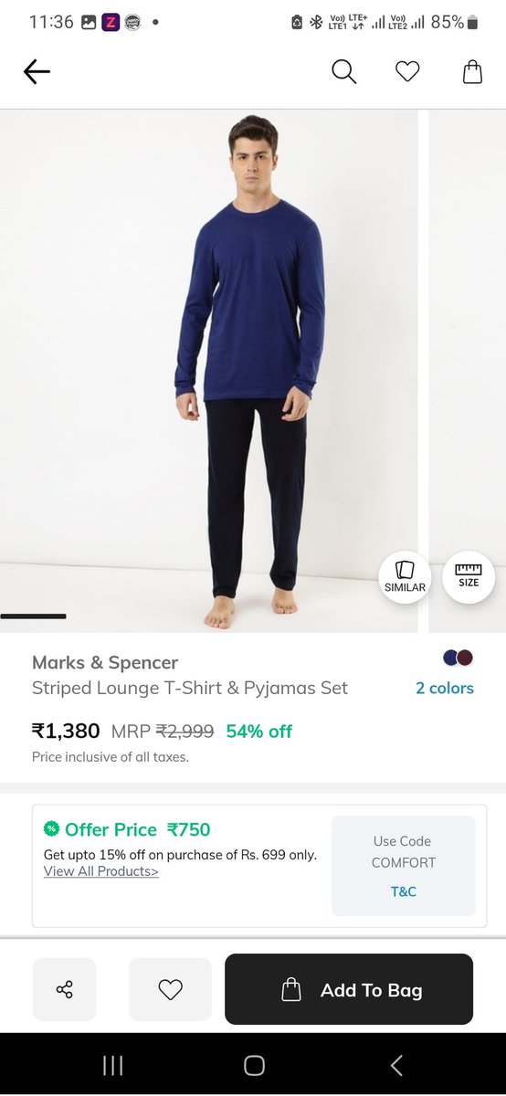 medikrishna's tweet photo. @AJIOLife this is not expected from Ajio..in place of order for nightwear a torn used pyjama was send with empty tags..Original order and what was received both pics attached..and customer care is delaying refund unnecessarily.. https://t.co/Gl2aECJlx4