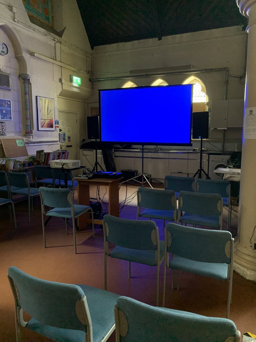 Cafe ⁦@CoplestonCentre⁩ becomes a cinema this afternoon! Screening of animation Soul at 1.30pm #pnfff2023 #peckham