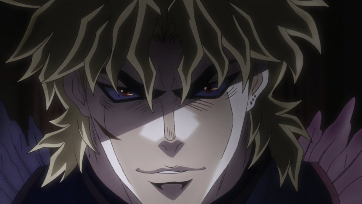 DIO walked down the stairs as he glanced at the young tyrant. “Hello, Star, it’s been a while. Jonathan’s not with you?”