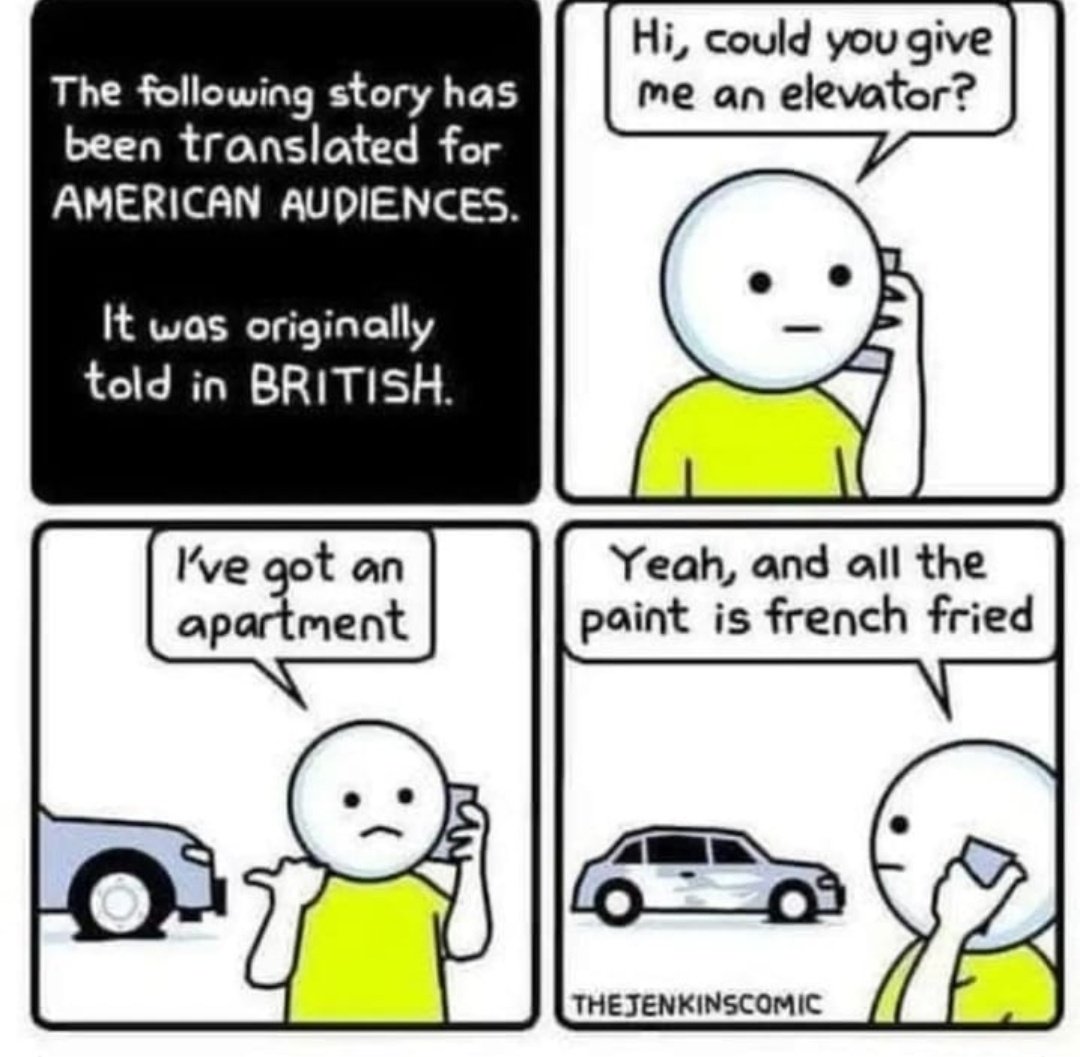 Theadvisorx's tweet photo. Love this one. 

#english #America #englishhumour https://t.co/pdX5yXlXEN