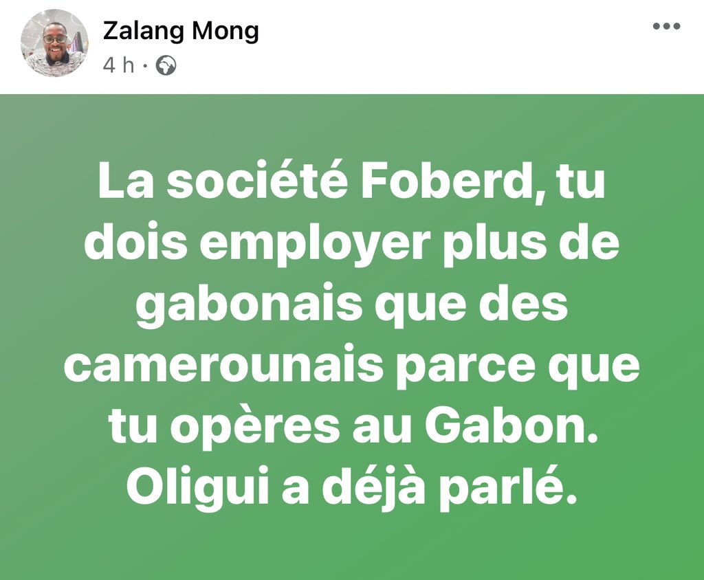 memoexpress90's tweet photo. @Nath_Yamb @DavidPujadas Les Gabonais ont commencé déjà par demander aux entreprises étrangères implantées d’embaucher la main d’œuvres locales et d’envoyer au chômage la main d’œuvre étrangère quitte à quitter leur pays! Mais je veux ici leur rappeler qu’un pays se développe avec la population https://t.co/A54FNYnOr1