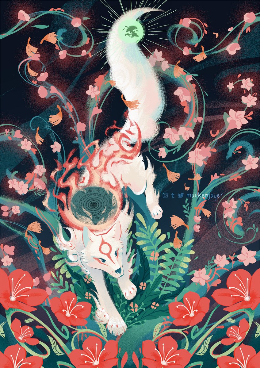 maskenjager's tweet photo. Okami Amaterasu 🌸☀️ https://t.co/lR79yBop4B