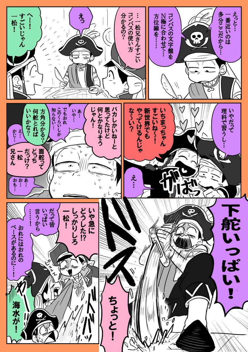 今現在脳内が海賊に占拠されているものによる海賊むつご漫画 