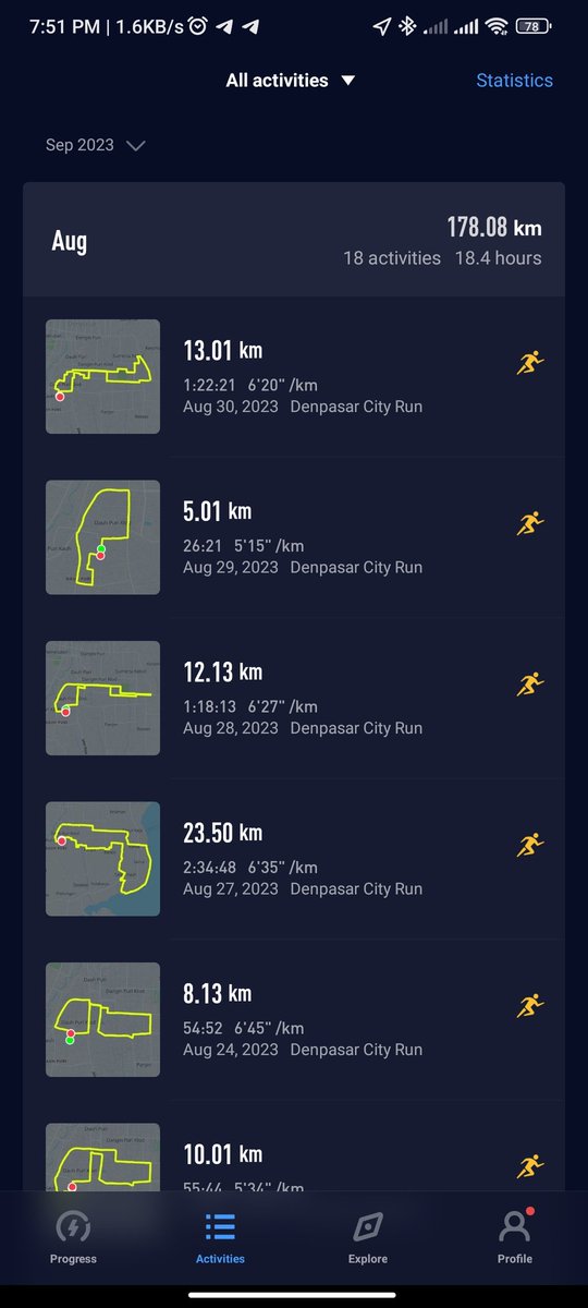Docathlete's tweet photo. Effortless banget lari dua hari ini. Andai jaman kuliah dulu udah tau cara latihan yang bener gimana. Naikin kemampuan aerobic dengan latihan Maximum Aerobic Function, target 100-150 km per bulan, dalam 3 bulan performa langsung naik😁🌹 https://t.co/dHiMNmKNVd