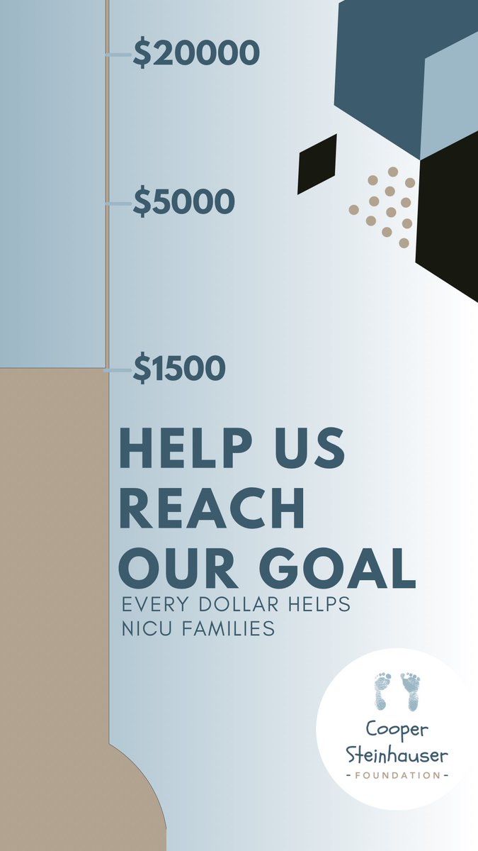 Help us provide support to 200 families and babies this September by donating!
CooperSteinhauserFoundation.org/donate 

#nicuawarenessmonth #nicu #nicubaby #nicunurse #nicumom #nicudad #nicusocialworker