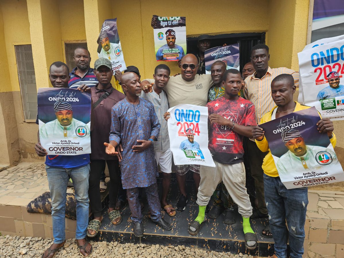 JoeAmbore's tweet photo. @stvick Yesterday met with the Ondo Artisan Association to hear their predicament and to provide insight into what my government has in store for them and the state in general. Ondo state belongs to all of us, and we shall maximize its potential.
#Ayotide
#ondocity
#ONDO2024 https://t.co/lT9Dn5APzQ