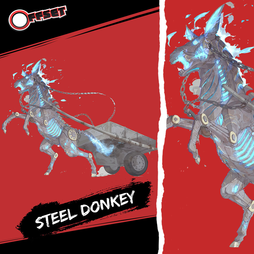 offsetbimshire's tweet photo. Steel Donkey- The fabled beast of burden

#offsetseries #offsetcomic #offset246 #bimshire #Barbados #bajan #caribbean #horror #folklore #beyondpublishingcaribbean #art #artist #illustration #indie #digitalart #fantasy #fantasyseries #obeah #fantasybooks #monster #steeldonkey https://t.co/KnU7CFA9r5