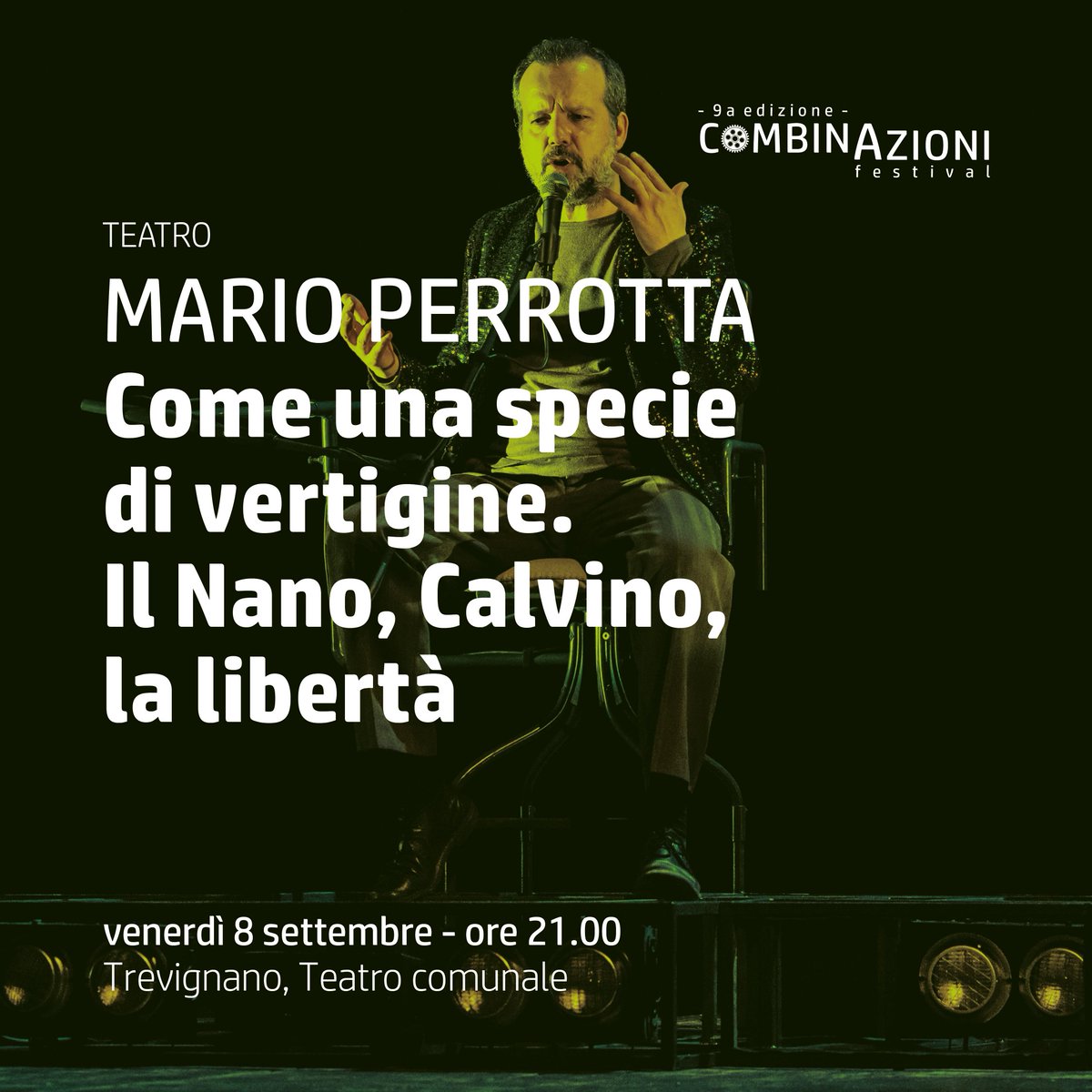 ermes220995's tweet photo. Venerdì 8 settembre a Trevignano lo spettacolo teatrale Come una specie di vertigine, con Mario Perrotta

https://t.co/azihR1a4kR

#CombinAzioni2023 #festival https://t.co/L2IaLccWoH