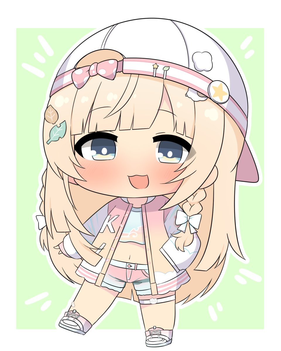 風真いろは 「ござるー! #いろはにも絵を」|トゥーミのイラスト