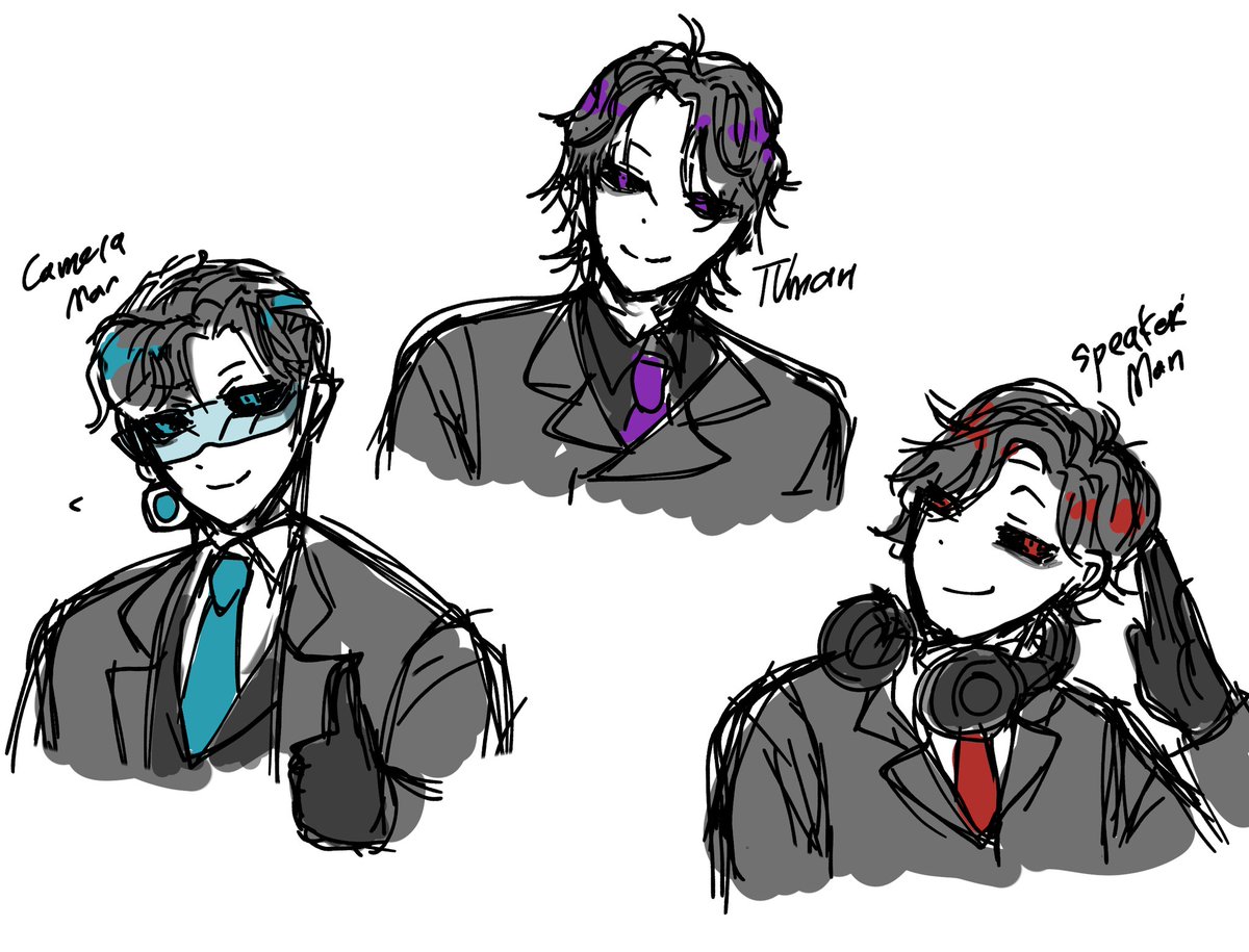 Human Camera Man TVman ,cameraman and speakerman in human ver ? i have seen some people ...