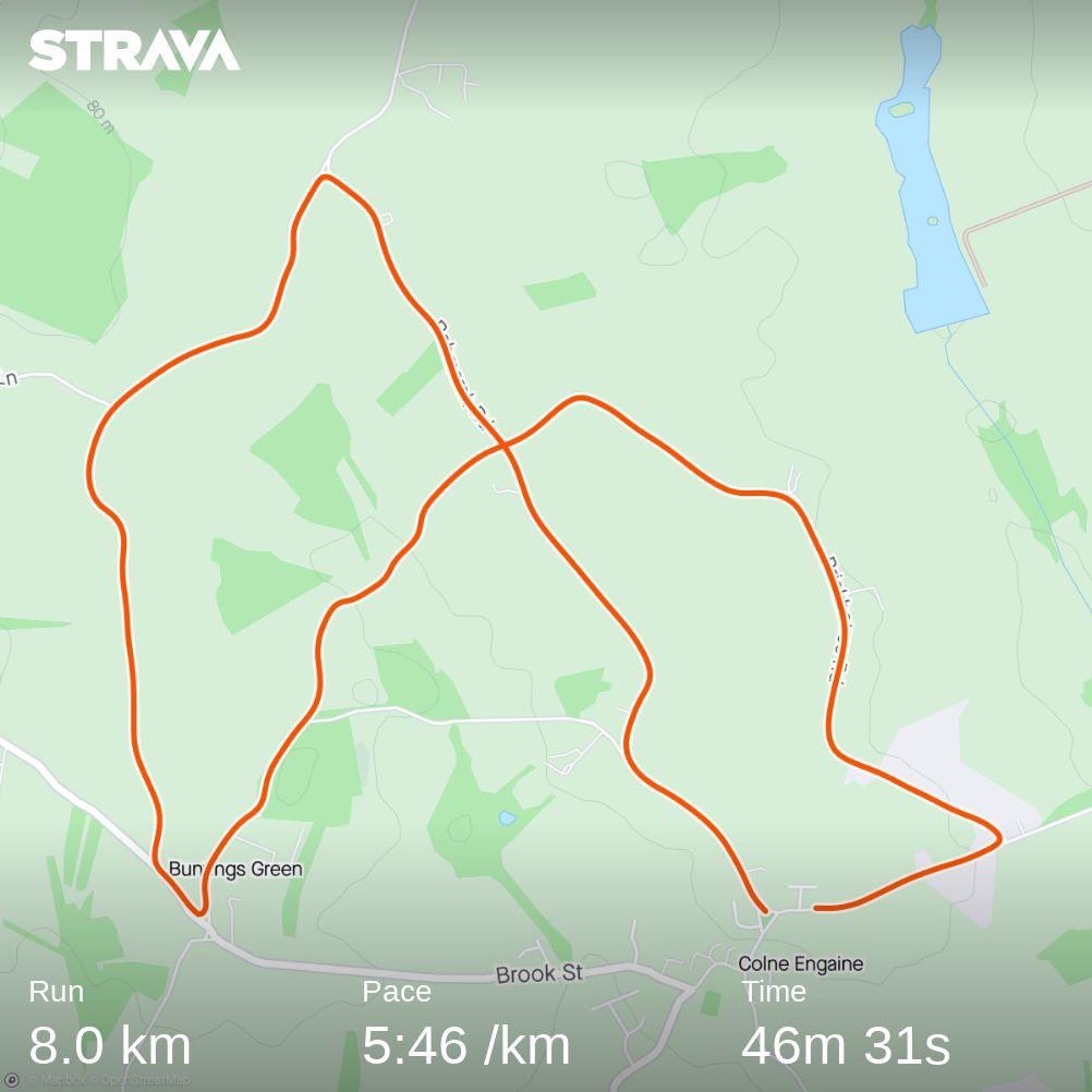 Racing Punk today 😀Colne Engaine 5 mile run. Set a new PB for 5 miles so super happy. Hope all the punks are having a great Sunday 💜🤟🏻<a href="/runningpunks/">Running Punks</a>