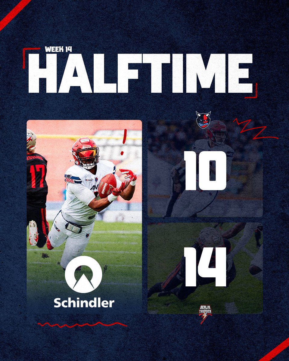 SeaDevilsHH's tweet photo. Halftime in Berlin. Ceesay &amp; Schlomm put us on the board. 

#CatchTheWave #HSDatBTH https://t.co/nESKHSx4ma