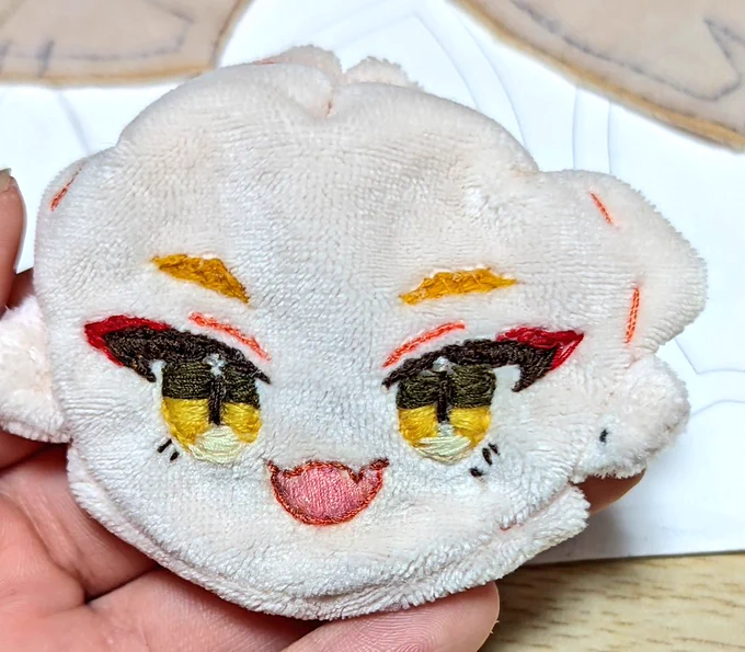 お顔だけでだいぶ時間がかかりました 