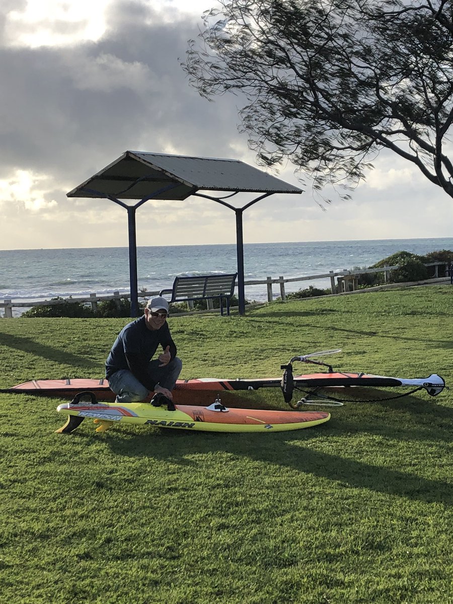 Finally after 3 months wind and waves returned to Perth