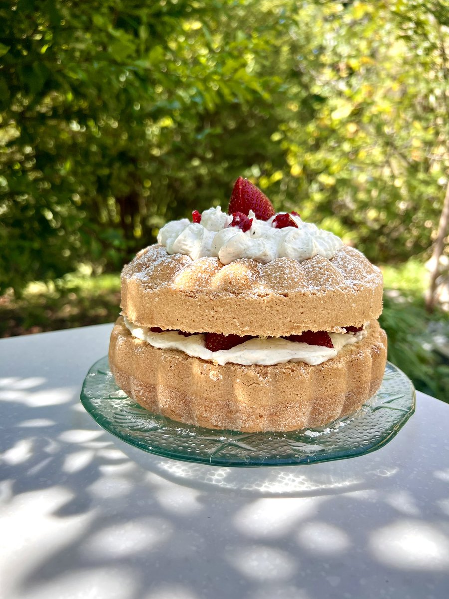 À l’heure du goûter en ce dimanche variations autour du biscuit de Savoie. À l’intérieur chantilly vanille, compotée de framboises, fraises françaises et sur le dessus, chantilly, fraises et pointes de compotée de framboises, on va se régaler.
#biscuitdesavoie #cestlheuredugouter