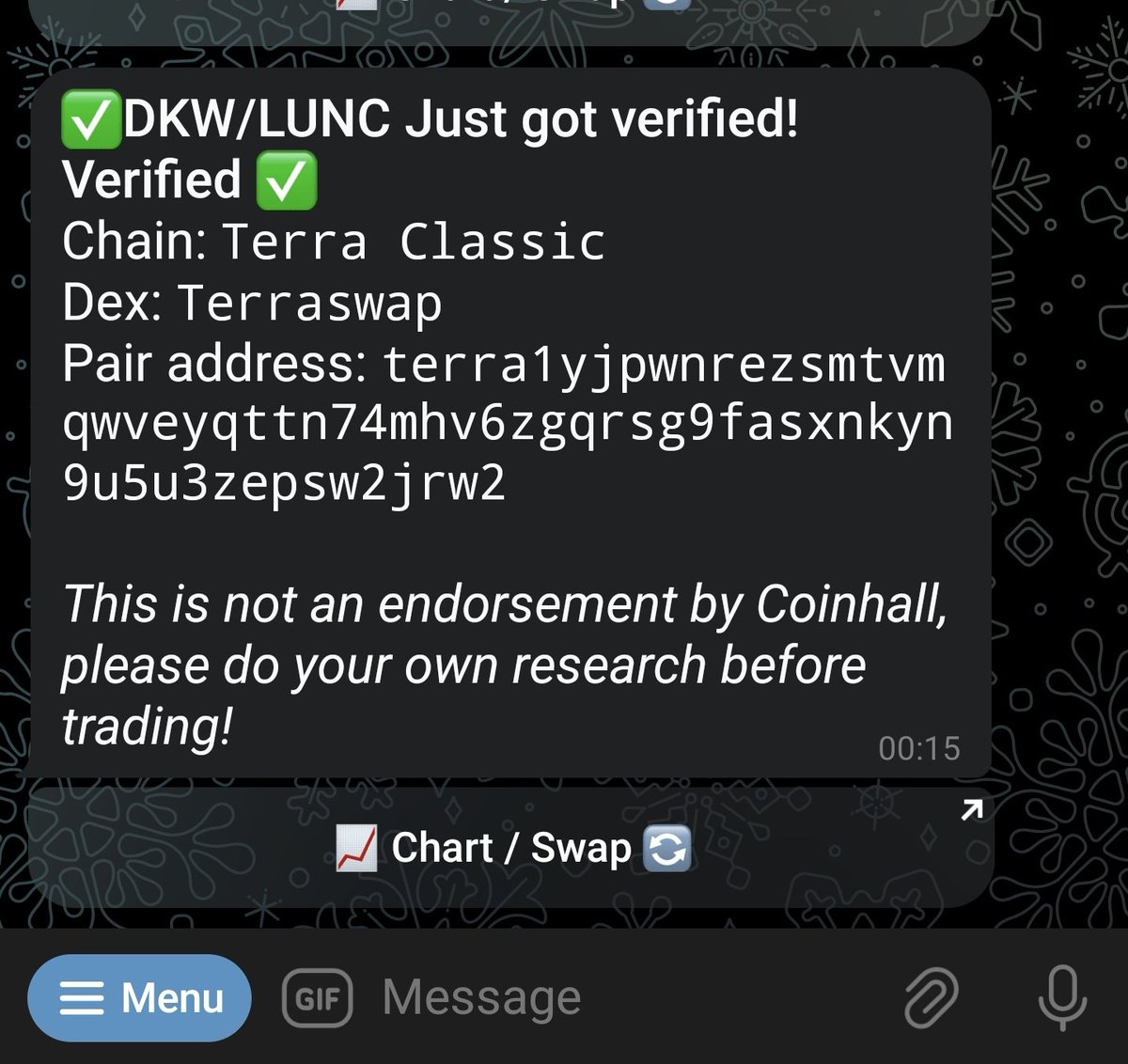 TheMoonHailey's tweet photo. #LUNCcommunity  be warned $DKW scammer is back and just got verified ❌❌

Take care of your money and don't be deceived ✅ https://t.co/32vFkV9Iwq