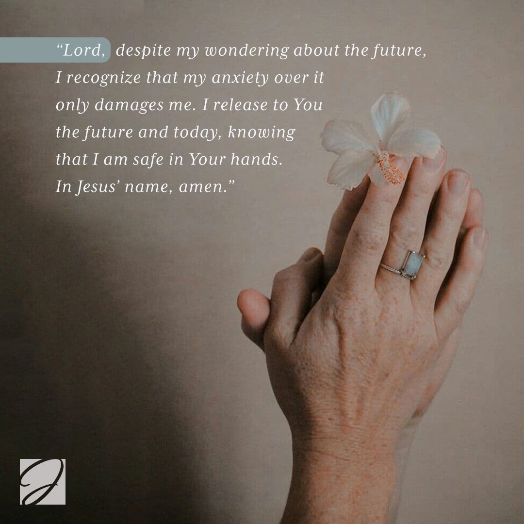 God never wants us to worry about our futures. We can trust that He knows everything, and has our lives in the palm of His hand. Keep trusting, keep walking in faith, and watch God do amazing things in your life!
