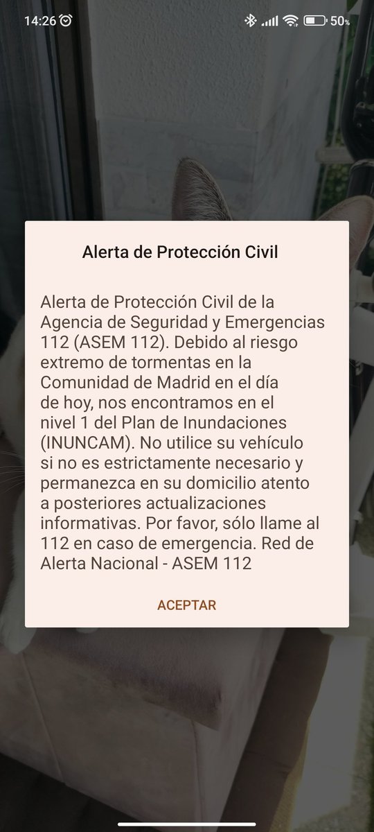 PoyoLong's tweet photo. Acabo de recibir esto en mi móvil 😳 #comunidaddemadrid #madrid https://t.co/CbISClCcvi