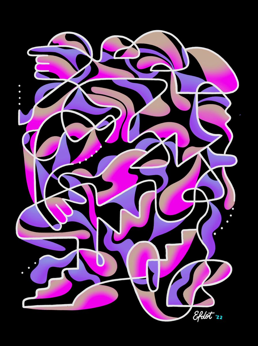 gm 💜☕️〰️

A few words about my art for those unfamiliar:

My work is an ongoing investigation of life’s dualities:  Simple vs. complex, abstract / figurative… 🧵