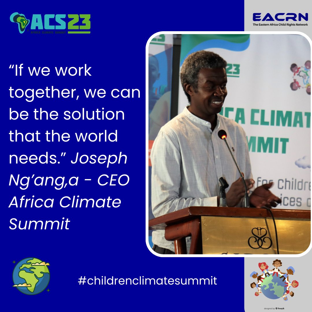 EacrnRegional's tweet photo. Unity will be the key driver to climate solution.
#childrenclimatesummit
#acs2023 https://t.co/QhKZ2iUlF3