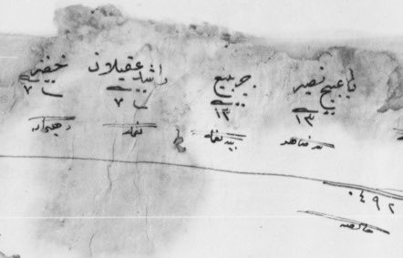 Ottoman2Archive's tweet photo. #وثيقة في #الأرشيف #العثماني وردت فيها الآسماء التالية:
✍️ آل حجاج الفقرا المنابهة في منزلة المداين : ومنهم 👇
صالح الفقرا
خضر حشيران ماضي
رشيدان نويشر
مطر معلا
خضر سرهيد
غنيم سليمان
عايد سلمان
حمدان عمير
بنيان عقيلا
غنام معين
كليب معقل
✍️ ووردت فيها أيضاً الأسماء التالية:
خضر جريبيبع
باعبيج نصير
راشد عقيلان
سليمان عواد الأسود