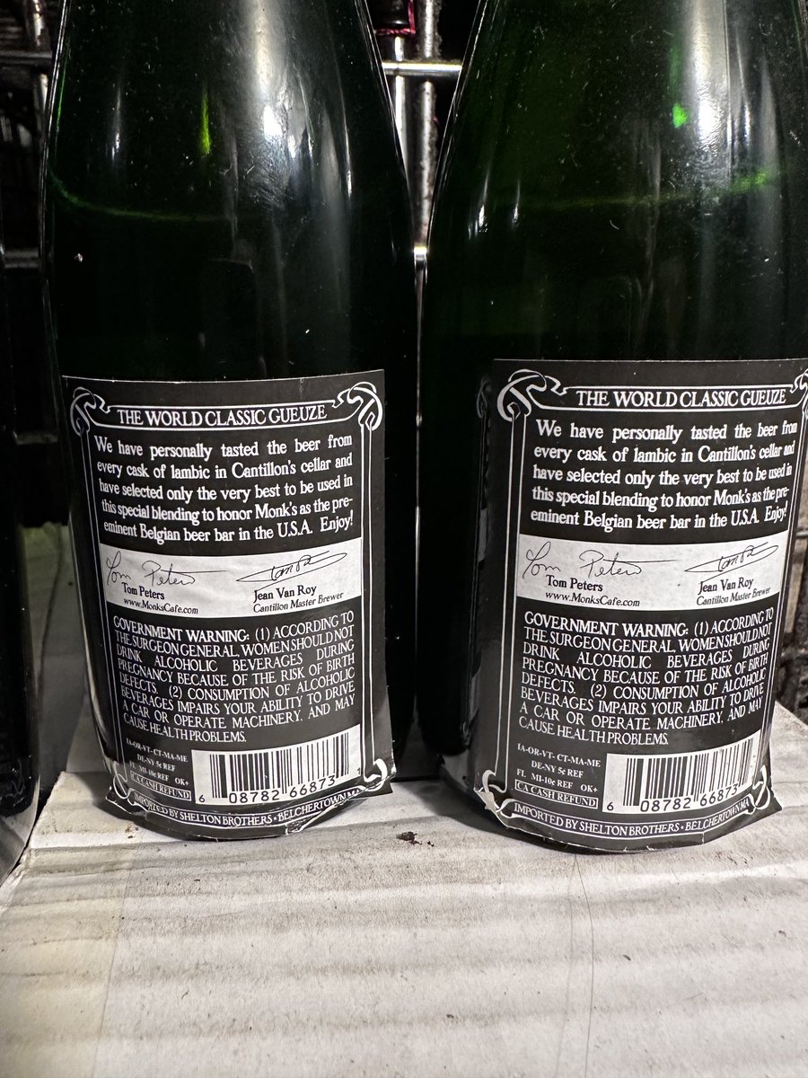 We’ve added a few beers for today’s Fundraiser for Vermont event ⁦<a href="/MonksCafePhilly/">Monk's Cafe</a>⁩ 100% of your donations will go directly to businesses affected by July’s devastating flood. 1 bottle each of the Lou Pepe ($250) 6 bottles of our 2008 Cuvée Gueuze ($100). +More vintage beer