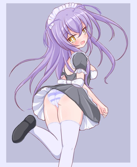 絵641号「メイドさん」
QAS(急に ある生物をモチーフにした 縞パンメイドさんの立ち絵が必要になったので) 