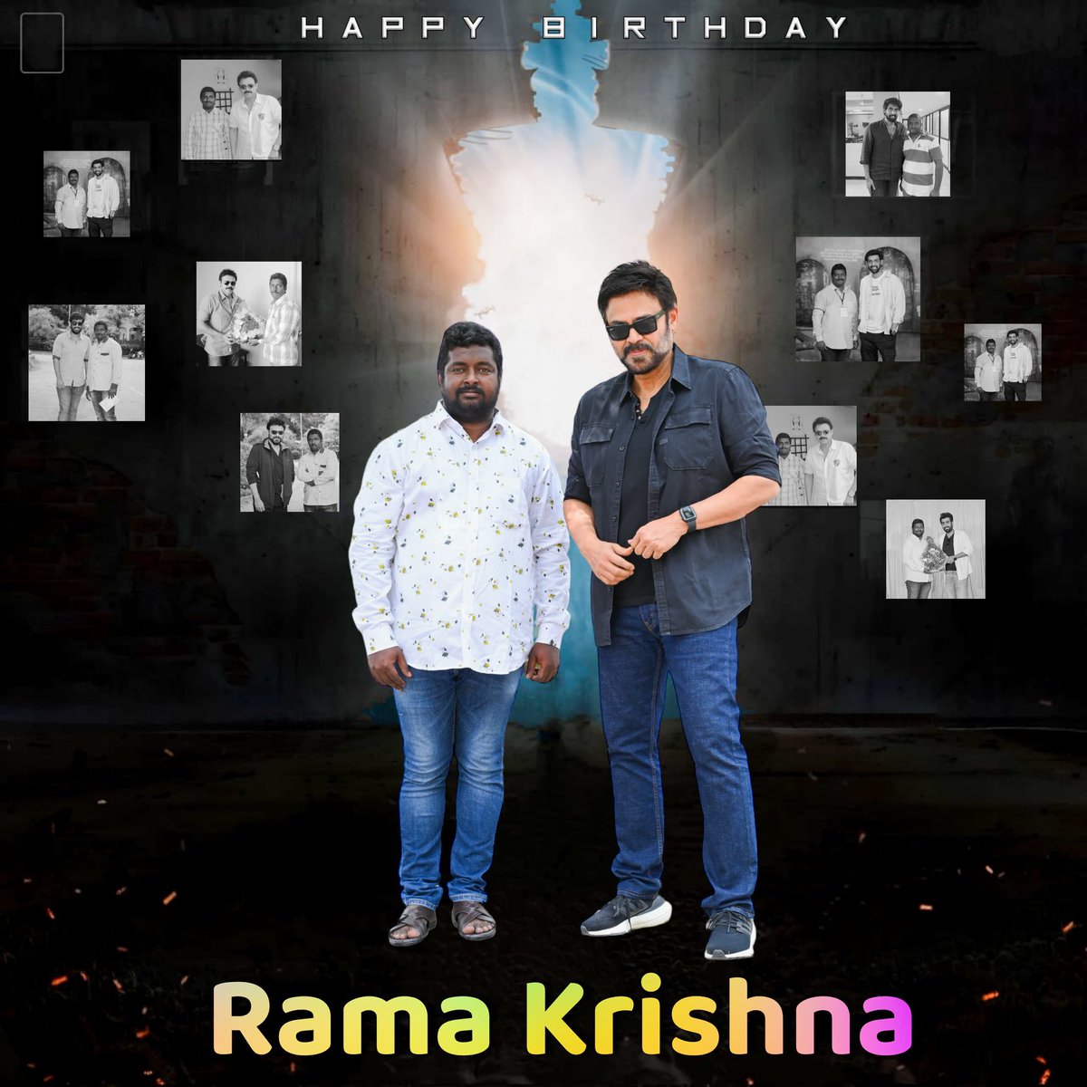 BPurnaChander's tweet photo. Happy to launch a part of wishing my Brother Venky Rana fans All India cheif Adviser @ramakri33209514
Wishing many more glorious years may celebrate with ur joyfully happeniess 
#HappyBirthdayRamakrishna
@VenkyMama @RanaDaggubati @SureshProdns   @TSDaggubatiFans @SBDaggubati https://t.co/zDjqf1CsS0
