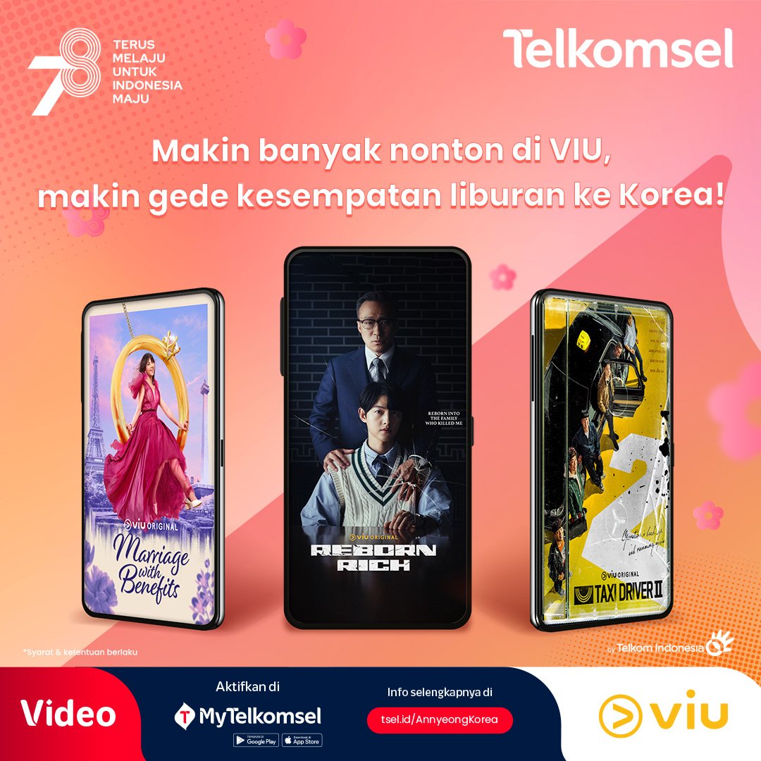 kdrama_menfess's tweet image. GUYS NONTON DRAKOR BISA KE KOREA GRATIS!

Kapan lagi ke Korea 5 hari 3 malam semua biaya ditanggung? Dapet benefit bisa ke tempat lokasi syuting drakor kesayangan dan dapat uang jajan pula!

Syaratnya cuma satu, banyak-banyakan nonton DRAKOR di Viu pake paket Telkomsel, batasnya…