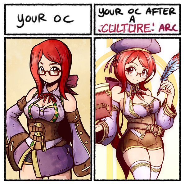 If anything, it's not a corruption if it actually enhances Ruby's looks and personality.
That said, let's call it "culture arc."