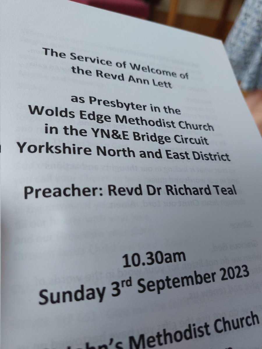 RuralSouthWold's tweet photo. Really good to attend the welcome service of our new #Methodist minister to market weighton @DioceseOfYork @YNEMethodists @lesliemnewton looking forward future ecumenical working with Ann in our #rural churches #ruralhope https://t.co/xIjXrmijMM