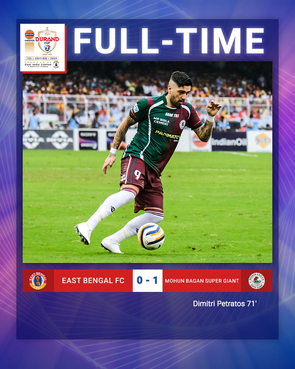 @eastbengal_fc @thedurandcup @SonySportsNetwk @mohunbagansg Another 🏆 in the cabinet for the #Mariners as they beat their arch-rivals in a feisty #KolkataDerby! 🔥

#EBFCMBSG #DurandCup2023 #IndianOilDurandCup #IndianFootball